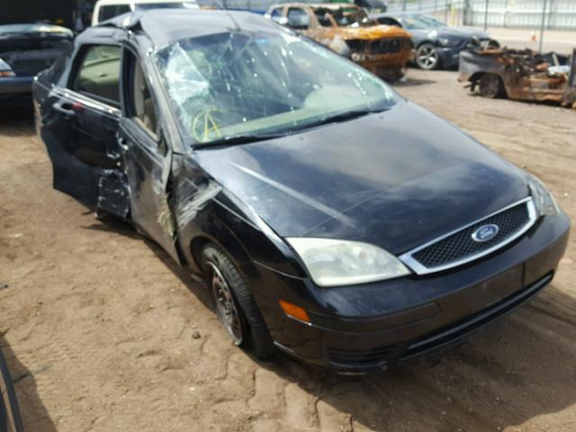 1FAFP34N97W341844 - 2007 FORD FOCUS ZX4 BLACK photo 1