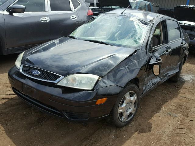 1FAFP34N97W341844 - 2007 FORD FOCUS ZX4 BLACK photo 2