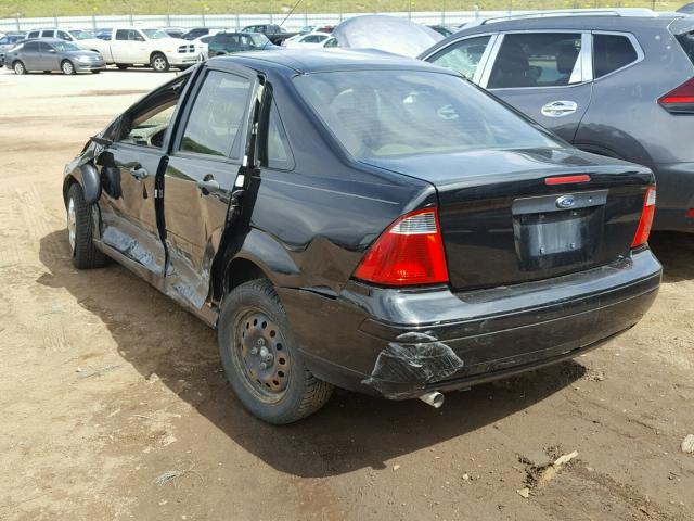 1FAFP34N97W341844 - 2007 FORD FOCUS ZX4 BLACK photo 3