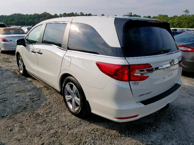 5FNRL6H77JB100263 - 2018 HONDA ODYSSEY EX WHITE photo 3