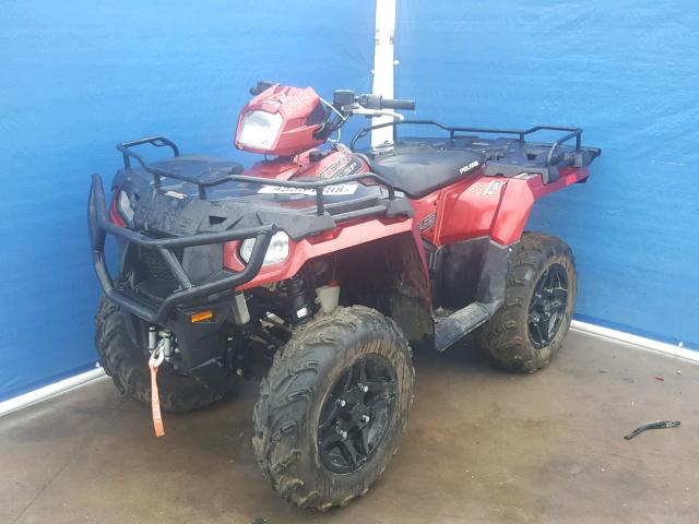 4XASHE572JA106053 - 2018 POLARIS SPORTSMAN BURGUNDY photo 2