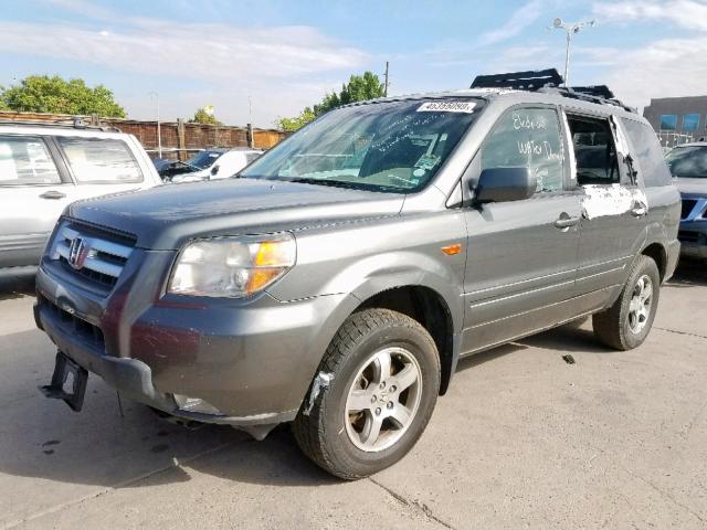 5FNYF18658B012173 - 2008 HONDA PILOT EXL GREEN photo 2