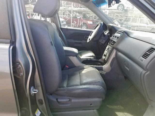 5FNYF18658B012173 - 2008 HONDA PILOT EXL GREEN photo 5