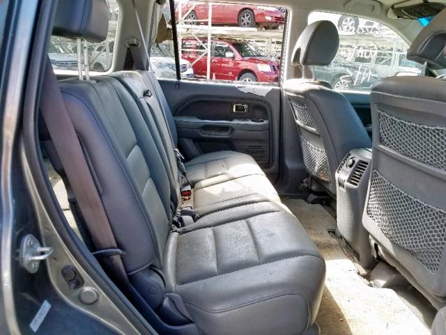 5FNYF18658B012173 - 2008 HONDA PILOT EXL GREEN photo 6