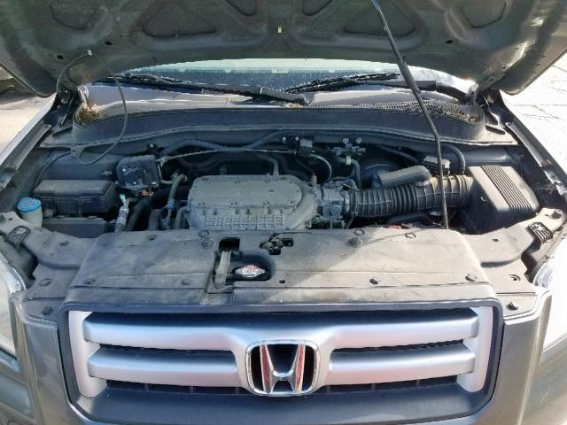 5FNYF18658B012173 - 2008 HONDA PILOT EXL GREEN photo 7