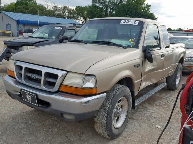 1FTZR15X5YPC05504 - 2000 FORD RANGER SUP GOLD photo 2