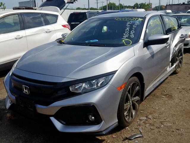 SHHFK7G45JU224825 - 2018 HONDA CIVIC SPOR SILVER photo 2