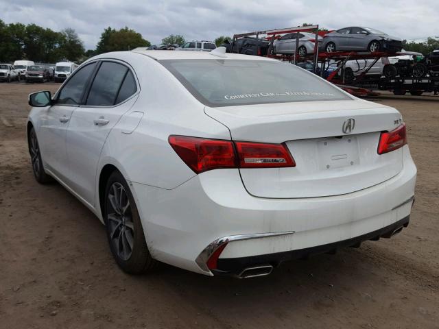 19UUB2F38JA005260 - 2018 ACURA TLX WHITE photo 3