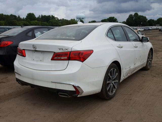 19UUB2F38JA005260 - 2018 ACURA TLX WHITE photo 4