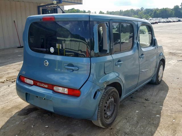 JN8AZ28R09T104352 - 2009 NISSAN CUBE BASE TEAL photo 4