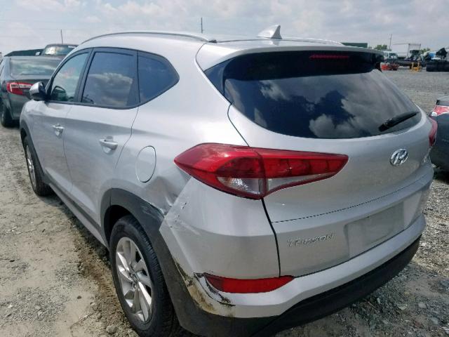 KM8J3CA43JU696051 - 2018 HYUNDAI TUCSON SEL SILVER photo 3