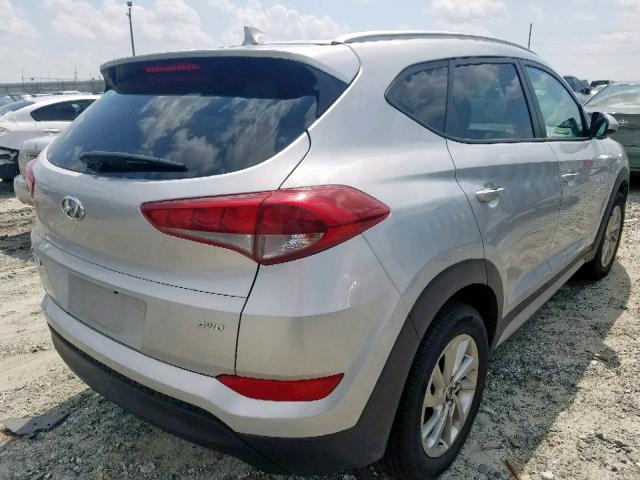 KM8J3CA43JU696051 - 2018 HYUNDAI TUCSON SEL SILVER photo 4