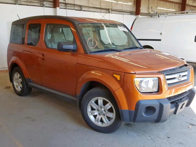 5J6YH28787L009167 - 2007 HONDA ELEMENT EX ORANGE photo 1