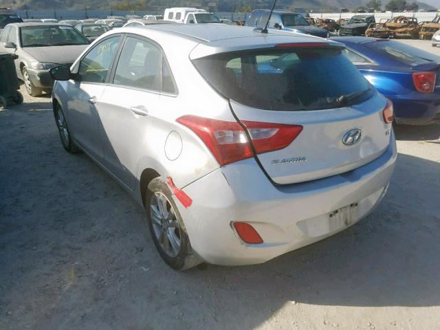 KMHD35LH8EU166513 - 2014 HYUNDAI ELANTRA GT SILVER photo 3