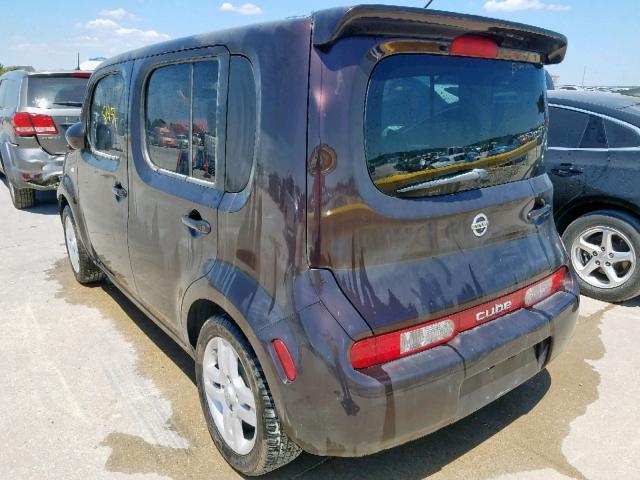 JN8AZ2KR3AT163506 - 2010 NISSAN CUBE BASE BURGUNDY photo 3