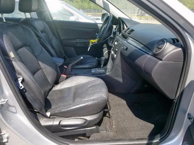 JM1BK323471676631 - 2007 MAZDA 3 S SILVER photo 5