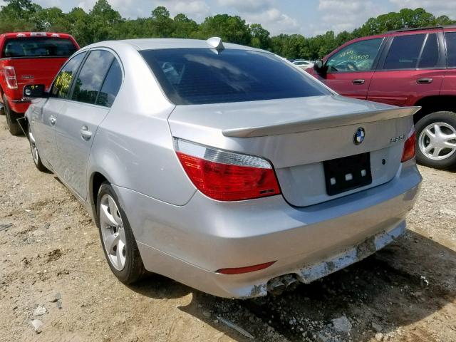 WBANE53587CY05651 - 2007 BMW 525 I SILVER photo 3