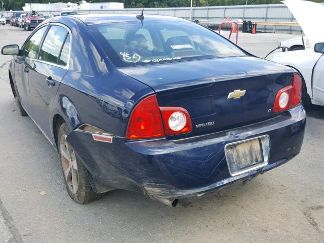 1G1ZJ57B29F196065 - 2009 CHEVROLET MALIBU 2LT BLUE photo 3