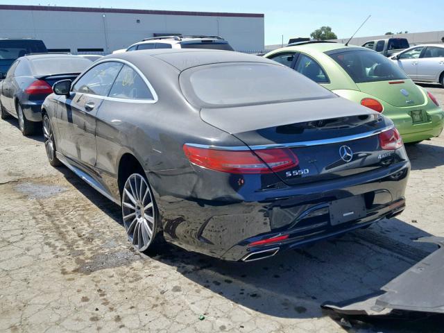 WDDXJ8FB6FA010219 - 2015 MERCEDES-BENZ S 550 BLACK photo 3