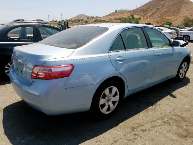 4T1BE46K97U502742 - 2007 TOYOTA CAMRY NEW BLUE photo 4