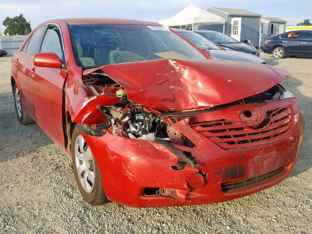 4T1BE46K39U378731 - 2009 TOYOTA CAMRY BASE RED photo 1
