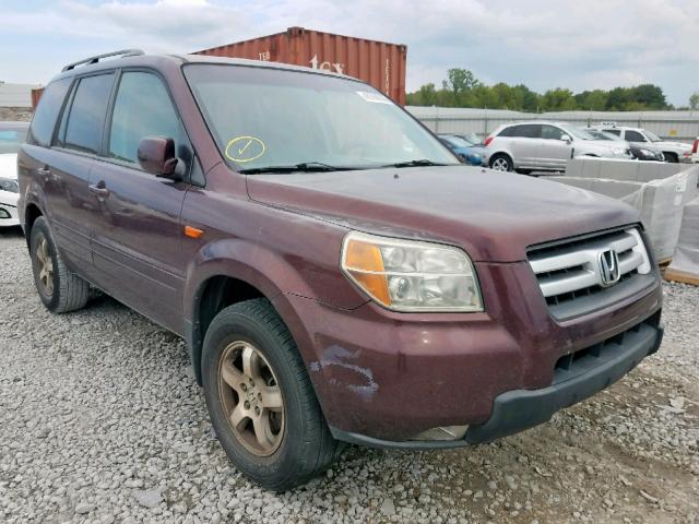 5FNYF283X8B023147 - 2008 HONDA PILOT SE RED photo 1