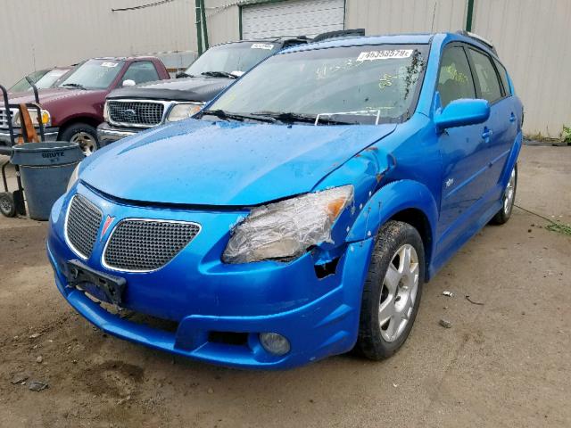 5Y2SL65867Z433510 - 2007 PONTIAC VIBE BLUE photo 2