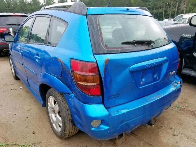 5Y2SL65867Z433510 - 2007 PONTIAC VIBE BLUE photo 3