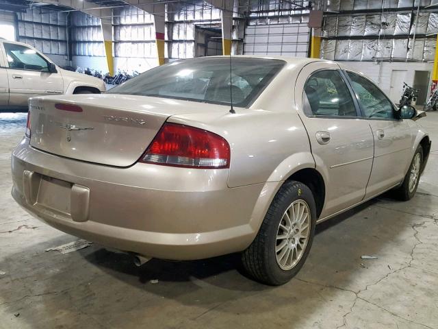 1C3EL56R04N392538 - 2004 CHRYSLER SEBRING LX TAN photo 4