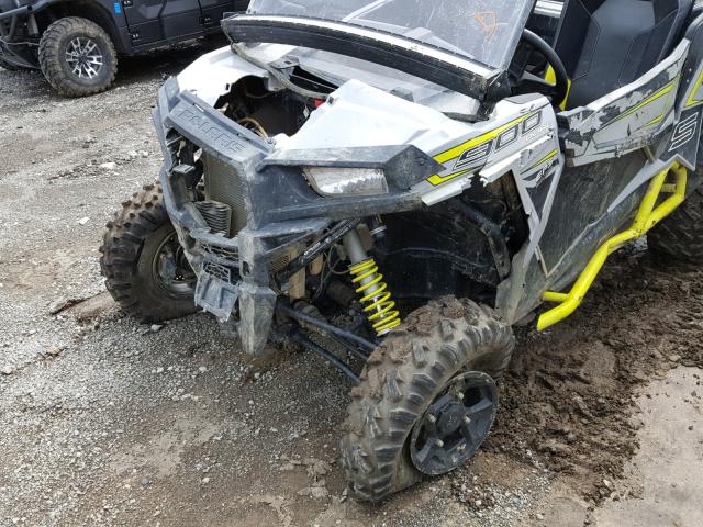 3NSVBE870JH211686 - 2018 POLARIS RZR S 900 SILVER photo 9