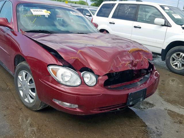 2G4WC532251322366 - 2005 BUICK LACROSSE C RED photo 9