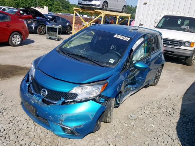 3N1CE2CP1FL387210 - 2015 NISSAN VERSA NOTE BLUE photo 2