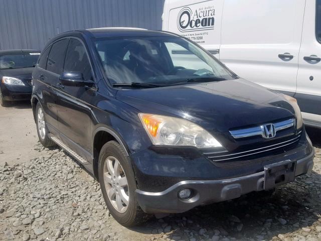 JHLRE48757C016837 - 2007 HONDA CR-V EXL BLACK photo 1