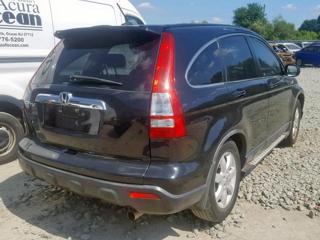 JHLRE48757C016837 - 2007 HONDA CR-V EXL BLACK photo 4