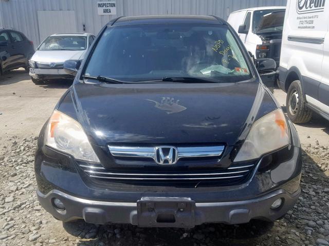 JHLRE48757C016837 - 2007 HONDA CR-V EXL BLACK photo 9