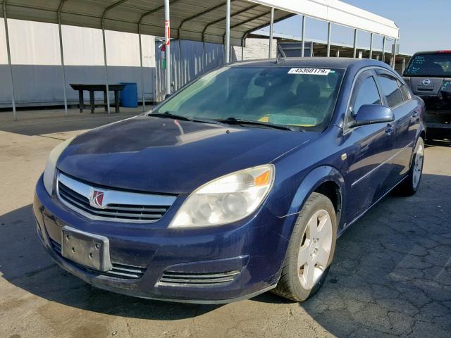 1G8ZS57B68F156102 - 2008 SATURN AURA XE BLUE photo 2