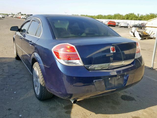 1G8ZS57B68F156102 - 2008 SATURN AURA XE BLUE photo 3