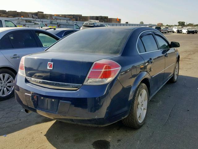 1G8ZS57B68F156102 - 2008 SATURN AURA XE BLUE photo 4