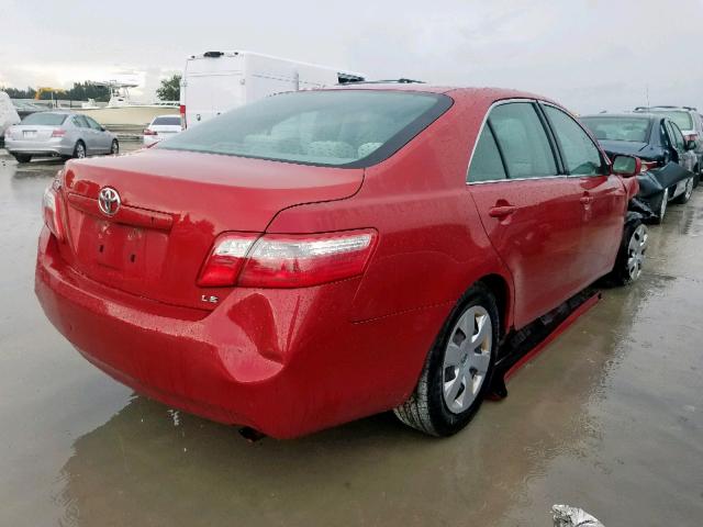 4T1BE46K37U076630 - 2007 TOYOTA CAMRY NEW RED photo 4