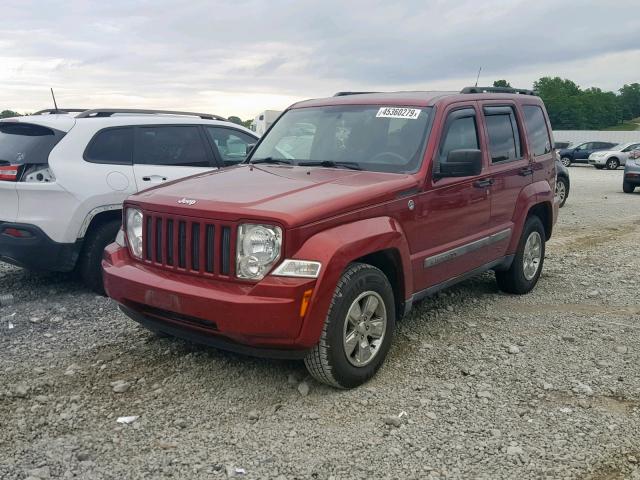 1J4PN2GK0BW520714 - 2011 JEEP LIBERTY SP RED photo 2