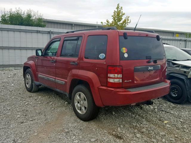 1J4PN2GK0BW520714 - 2011 JEEP LIBERTY SP RED photo 3