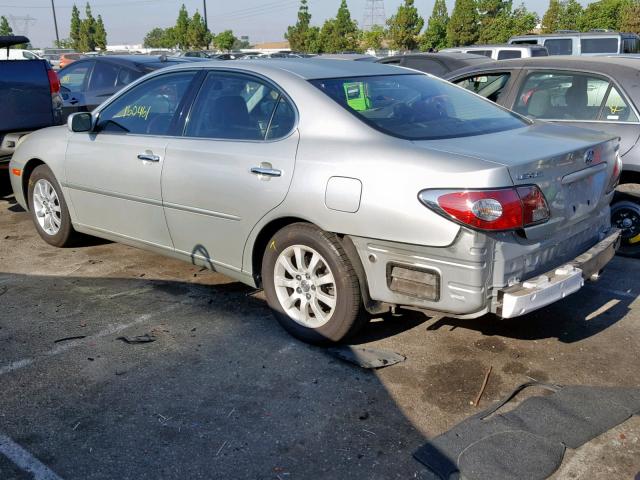 JTHBF30G936013139 - 2003 LEXUS ES 300 SILVER photo 3