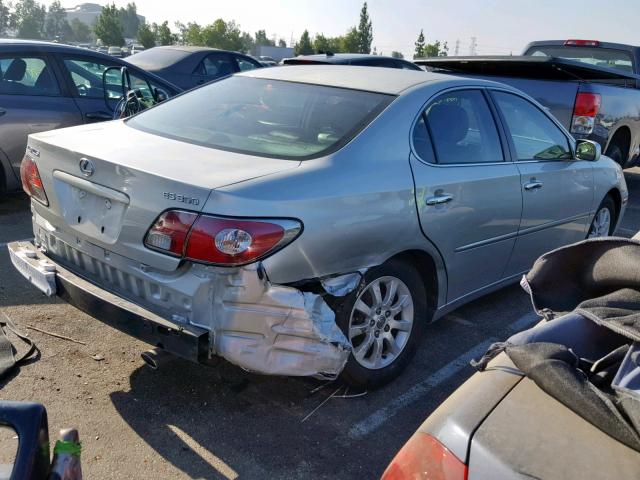 JTHBF30G936013139 - 2003 LEXUS ES 300 SILVER photo 4