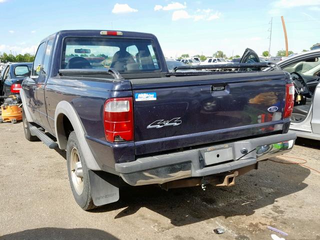 1FTZR15E33PA62172 - 2003 FORD RANGER SUP BLUE photo 3