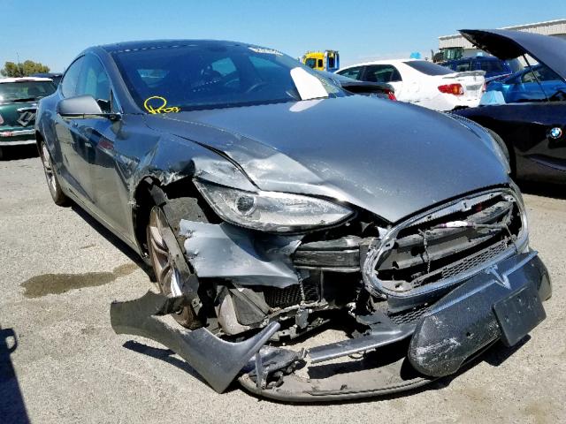 5YJSA1DN9DFP20552 - 2013 TESLA MODEL S رمادي صورة 1