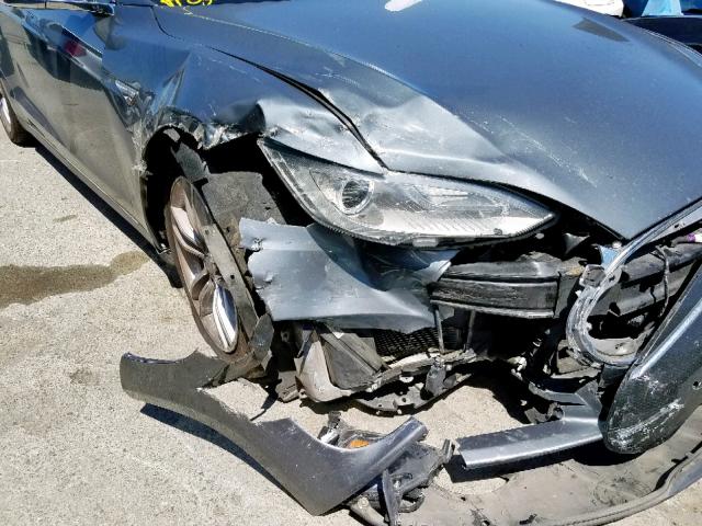 5YJSA1DN9DFP20552 - 2013 TESLA MODEL S رمادي صورة 9