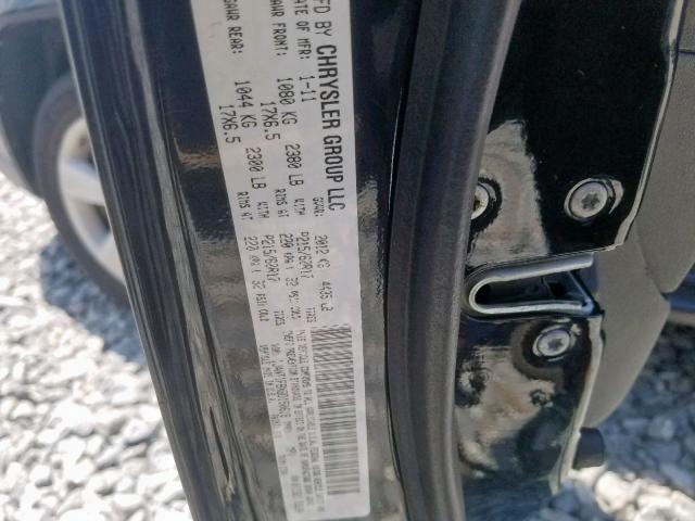 1J4NT1FBXBD150618 - 2011 JEEP COMPASS SP შავი ფოტო 10