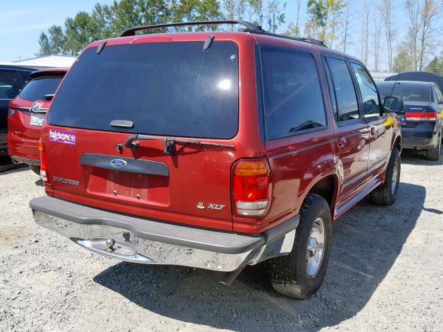 1FMZU32X2WZA33296 - 1998 FORD EXPLORER RED photo 4