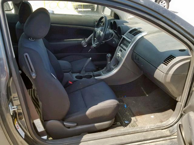 JTKDE167X90276060 - 2009 TOYOTA SCION TC ნაცრისფერი ფოტო 5