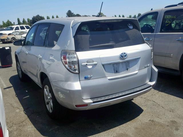 2T3YL4DVXCW001065 - 2012 TOYOTA RAV4 EV GRAY photo 3